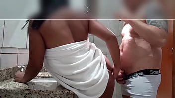 Curacos’ hardcore anal sex in the bathroom